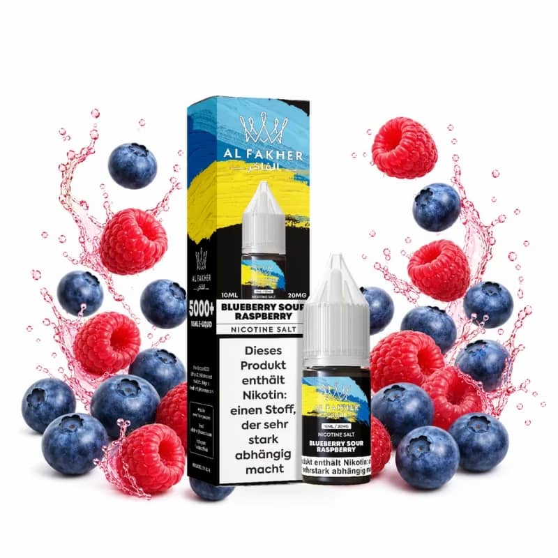 Alfakher Nikotinsalz Liquid 20mg 10ml – Blueberry Sour Raspberry