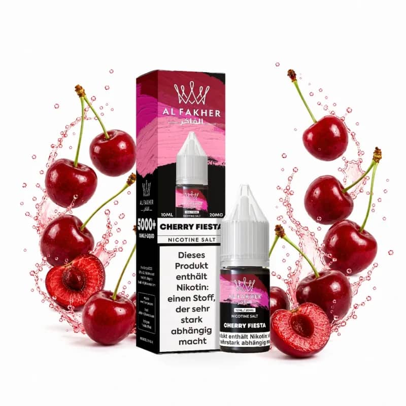 Alfakher Nikotinsalz Liquid 20mg 10ml – Cherry Fiesta