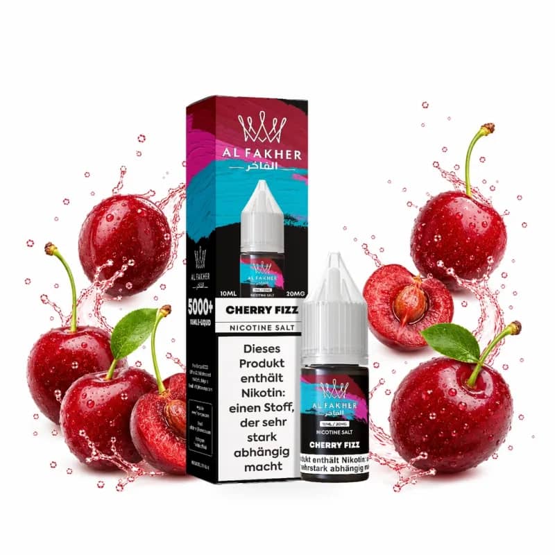 Alfakher Nikotinsalz Liquid 20mg 10ml – Cherry Fizz