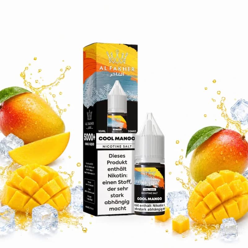 Alfakher Nikotinsalz Liquid 20mg 10ml – Cool Mango