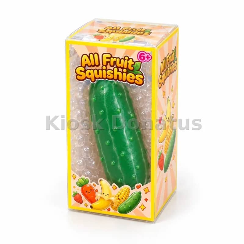 All Fruit Crispy Squishy Gurke Grün, 1 Stück