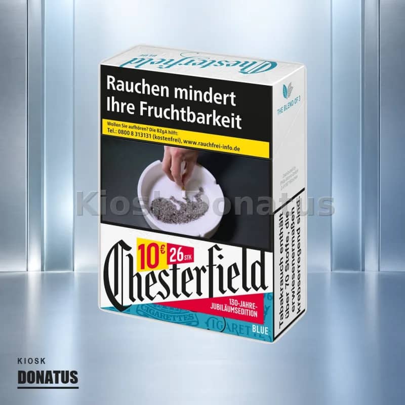 Chesterfield Blue Zigaretten – 26 Stück