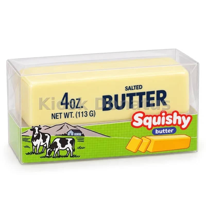 Crispy Butter Squishy Gelb mit Wachsschale, 1 Stück