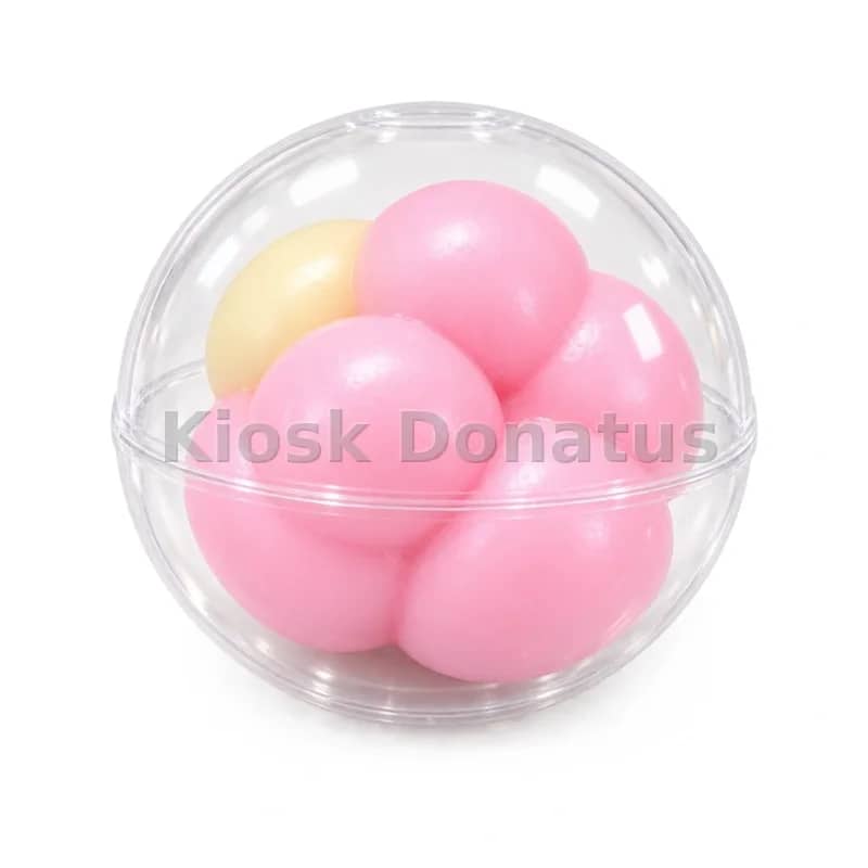 Crispy Squishy Kugelball Rosa-Creme, 1 Stück