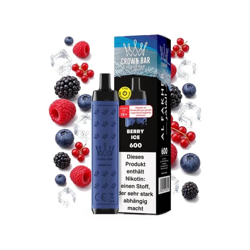 Crown Bar Alfakher 600 - Berry Ice