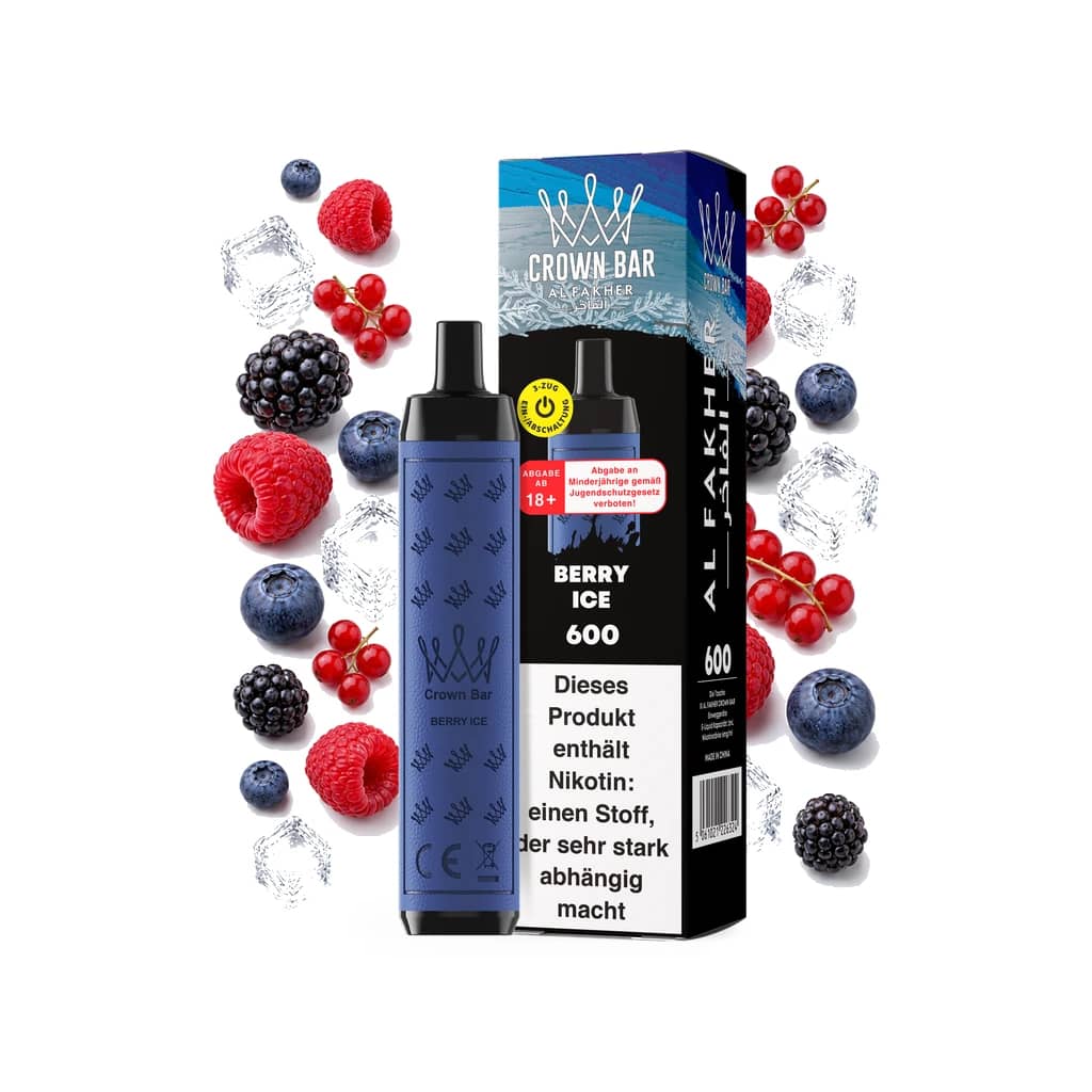 Crown Bar Alfakher 600 - Berry Ice