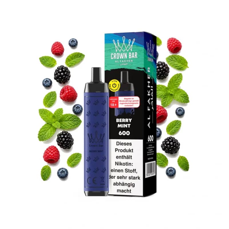 Crown Bar Alfakher 600 - Berry Mint