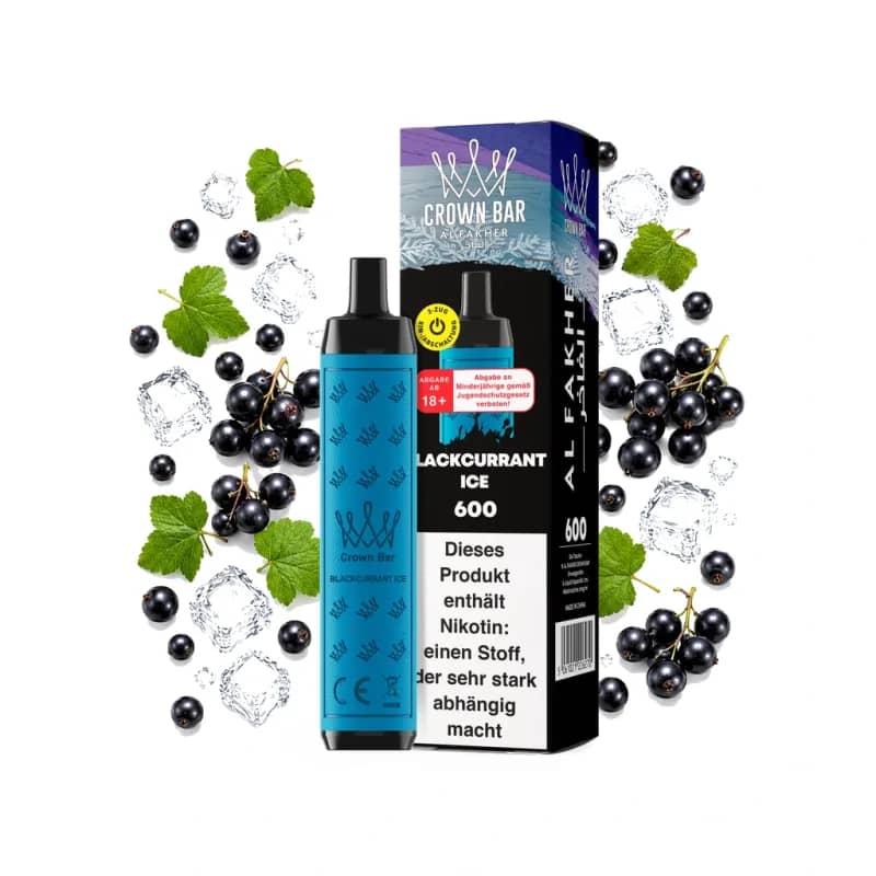 Crown Bar Alfakher 600 - Blackcurrant Ice