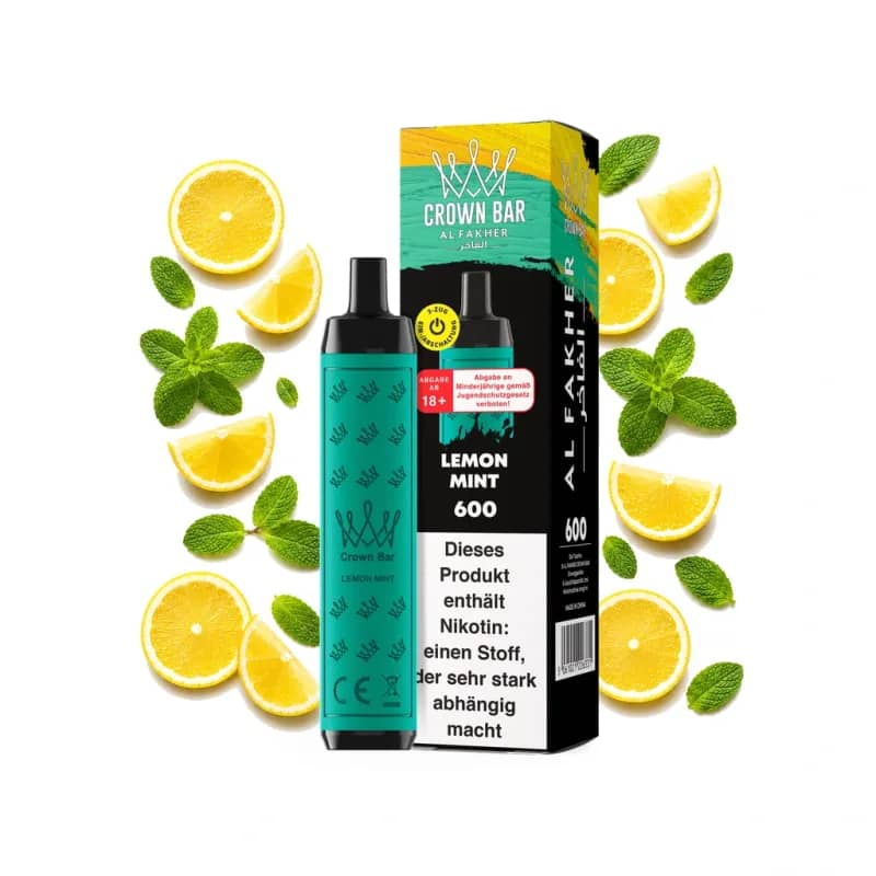 Crown Bar Alfakher 600 - Lemon Mint