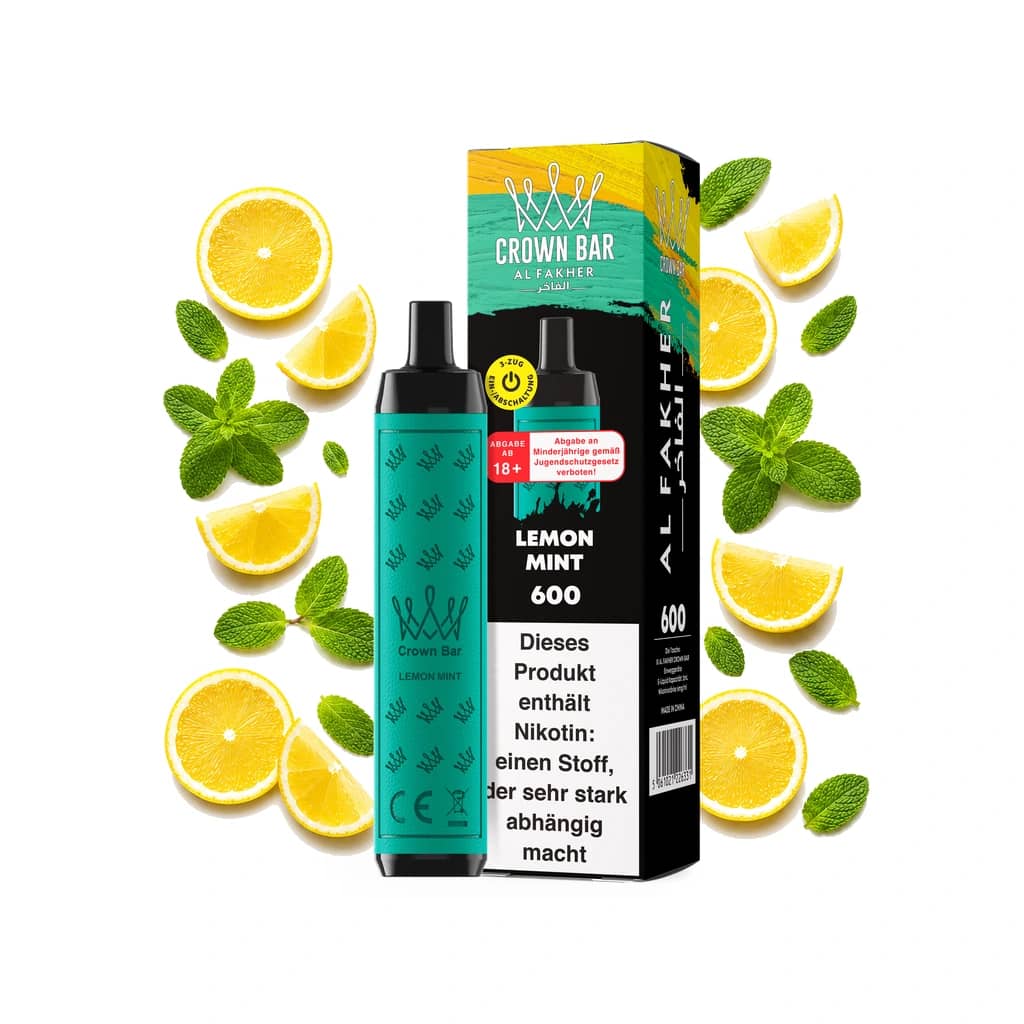 Crown Bar Alfakher 600 - Lemon Mint