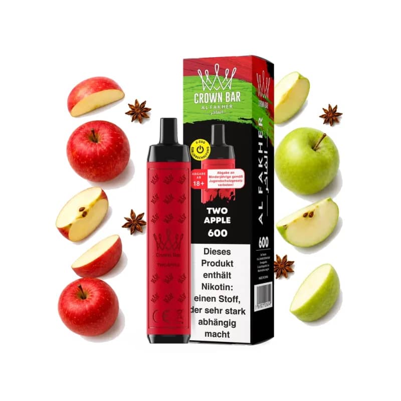 Crown Bar Alfakher 600 - Two Apple