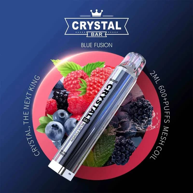 Crystal Bar – Einweg E-Shisha 600 Züge - Blue Fusion