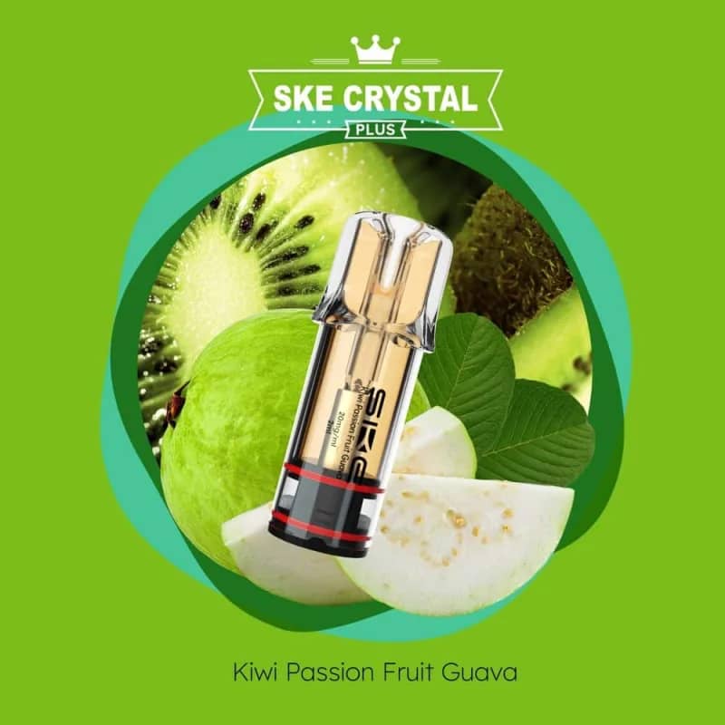 Crystal Plus Pod 2x 600 Züge Kiwi Passion Fruit Guava