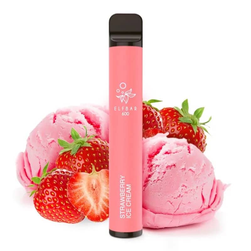 Elfbar 600 Eshisha Strawberry Ice Cream