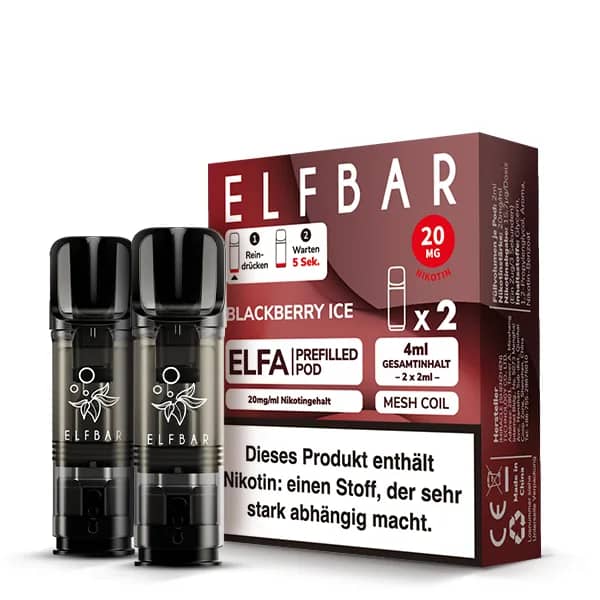 Elfbar Elfa 2x 600 Züge Blackberry Ice