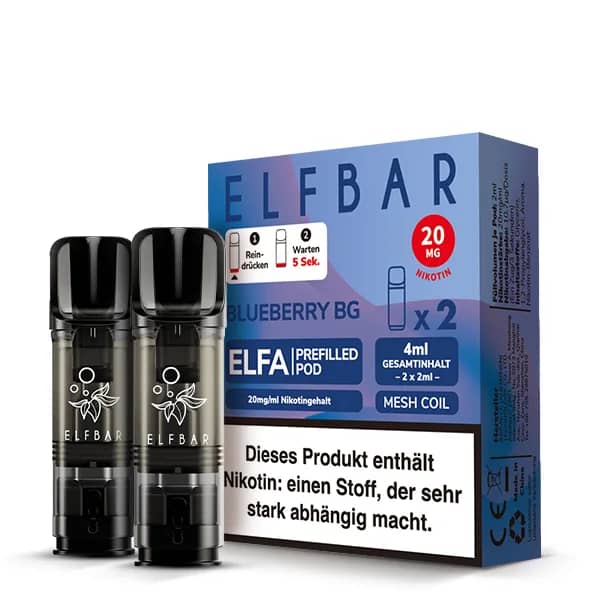 Elfbar Elfa 2x 600 Züge Blueberry Bubblegum