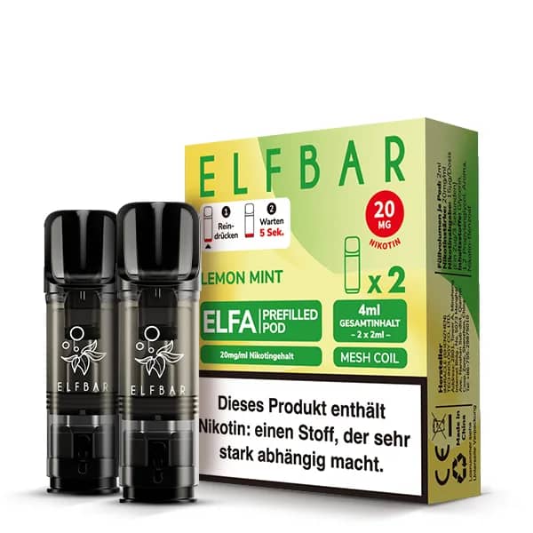 Elfbar Elfa 2x 600 Züge Lemon Mint
