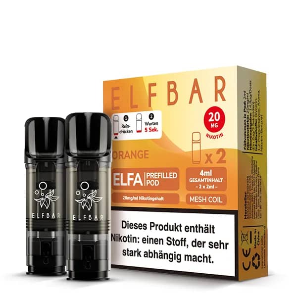 Elfbar Elfa 2x 600 Züge Orange