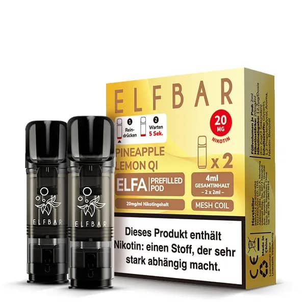 Elfbar Elfa 2x 600 Züge Pineapple Lemon