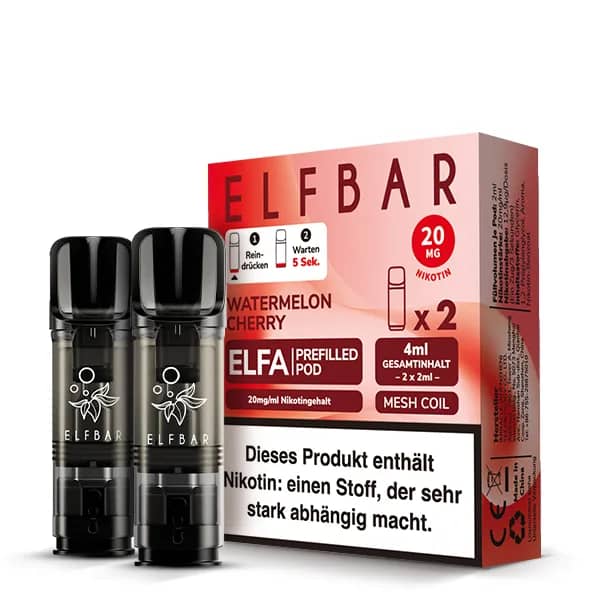 Elfbar Elfa 2x 600 Züge Watermelon Cherry