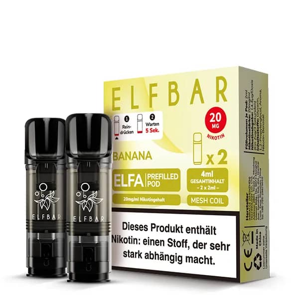 Elfbar Elfa Banane Pods 2x 600 Züge