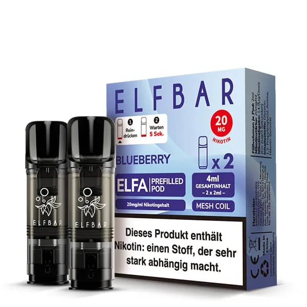Elfbar Elfa Blueberry 2x Pods 600 Züge