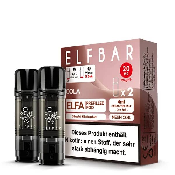 Elfbar Elfa Cola Pods 2x 600 Züge