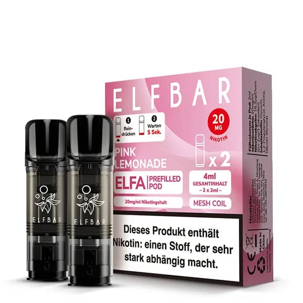 Elfbar Elfa Pink Lemonade 2x Pods 600 Züge