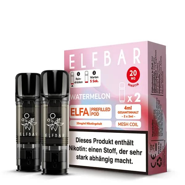 Elfbar Elfa Watermelon 2x Pods 600 Züge