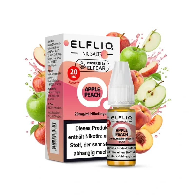 Elfbar ElfLiq Apple Peach 20mg Liquid – 10 ml