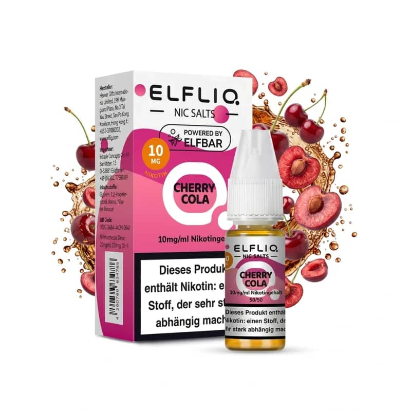 Elfbar ElfLiq Cherry Cola 10mg Liquid – 10 ml