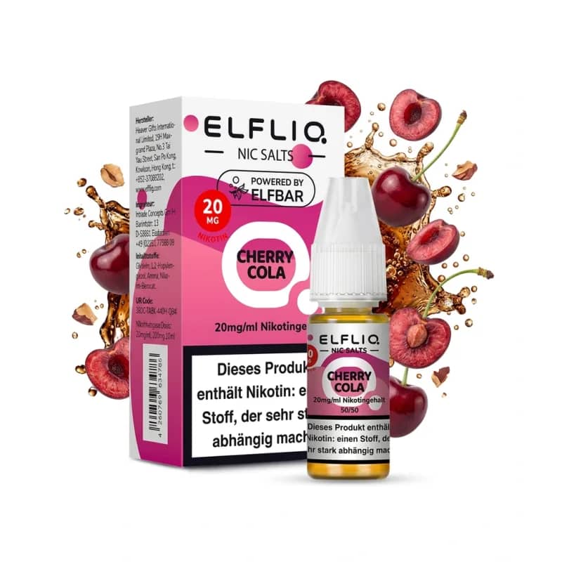 Elfbar ElfLiq Cherry Cola 20mg Liquid – 10 ml