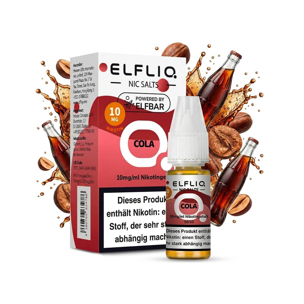 Elf Bar ElfLiq Cola 10mg Liquid – 10 ml