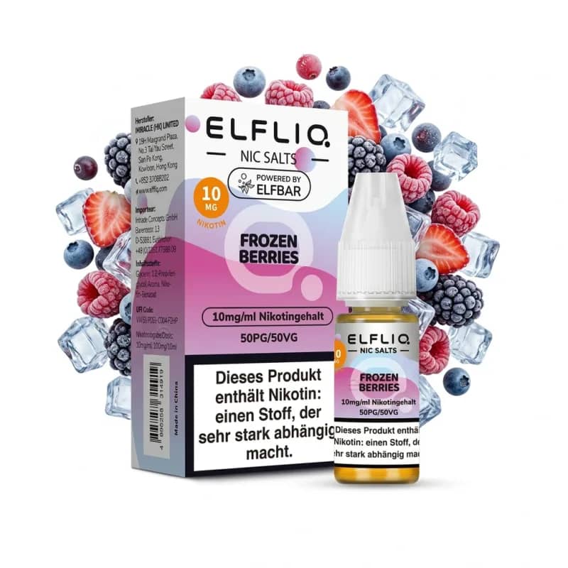 Elfbar ElfLiq Frozen Berries 10mg Liquid – 10 ml