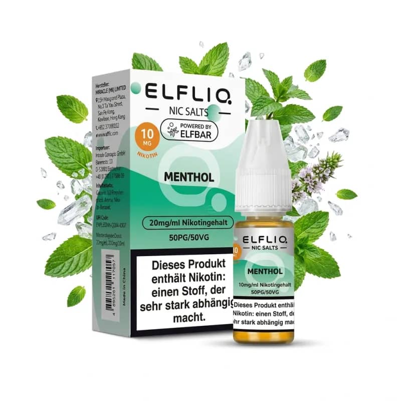 Elfbar ElfLiq Menthol 10mg Liquid – 10 ml