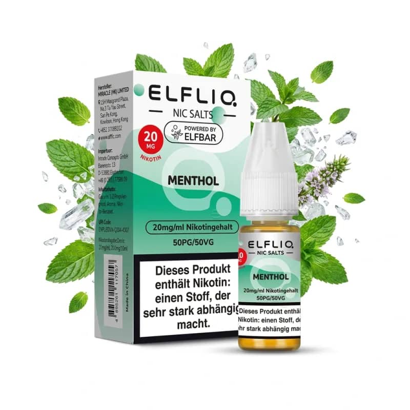 Elfbar ElfLiq Menthol 20mg Liquid – 10 ml