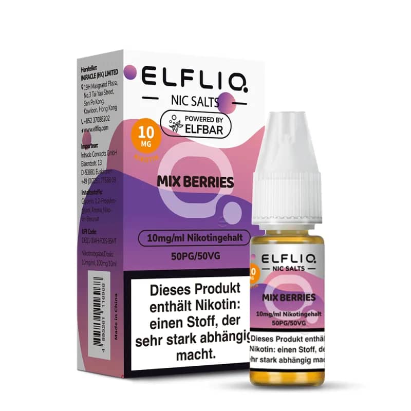 Elfbar ElfLiq Mix Berries 10mg Liquid – 10 ml