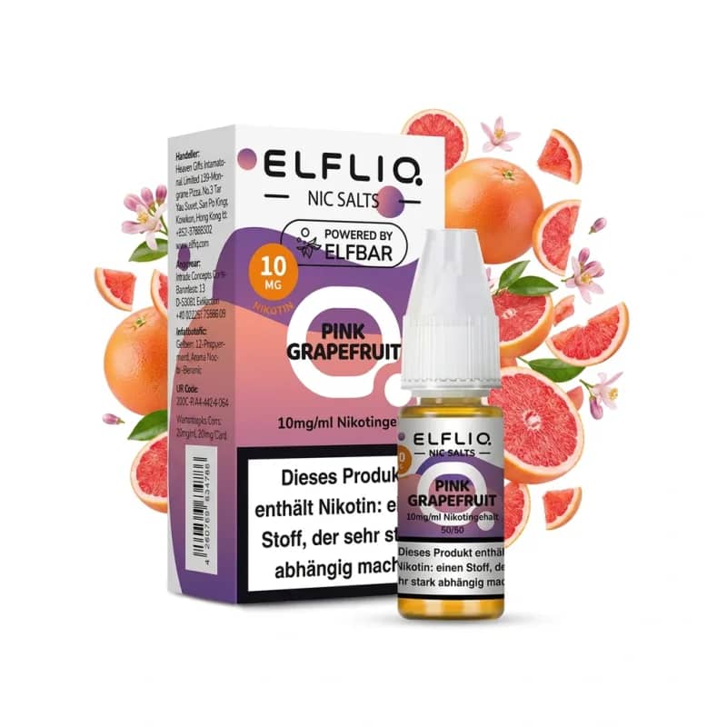 Elfbar ElfLiq Pink Grapefruit 10mg Liquid – 10 ml