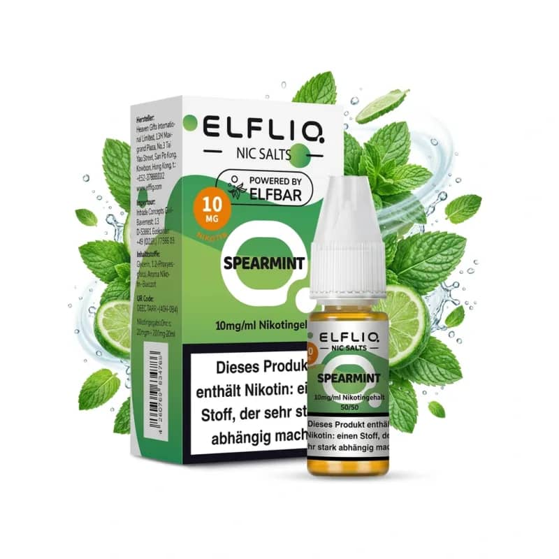 Elfbar ElfLiq Spearmint 10mg Liquid – 10 ml