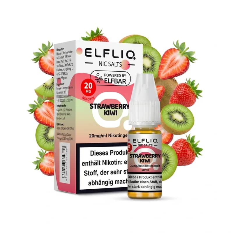 Elfbar ElfLiq Strawberry Kiwi 20mg Liquid – 10 ml