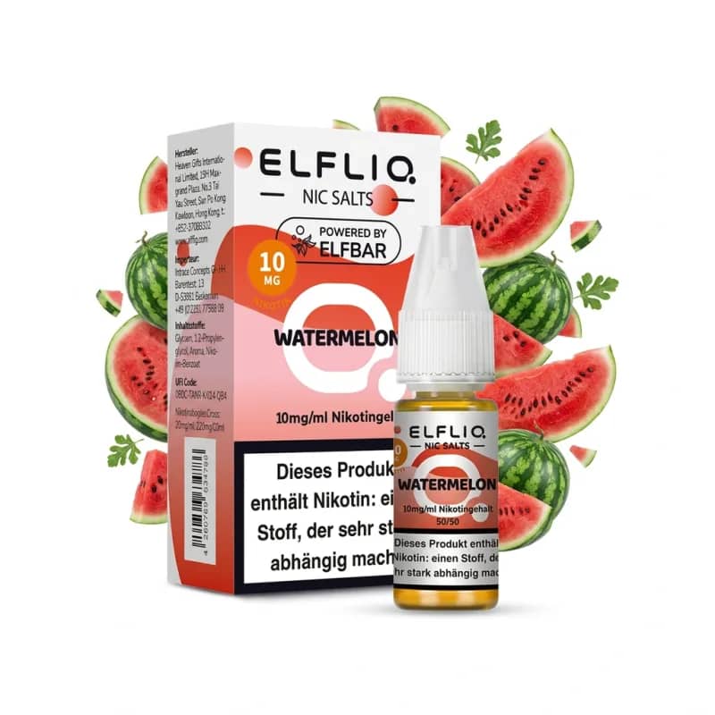 Elfbar ElfLiq Watermelon 10mg Liquid – 10 ml