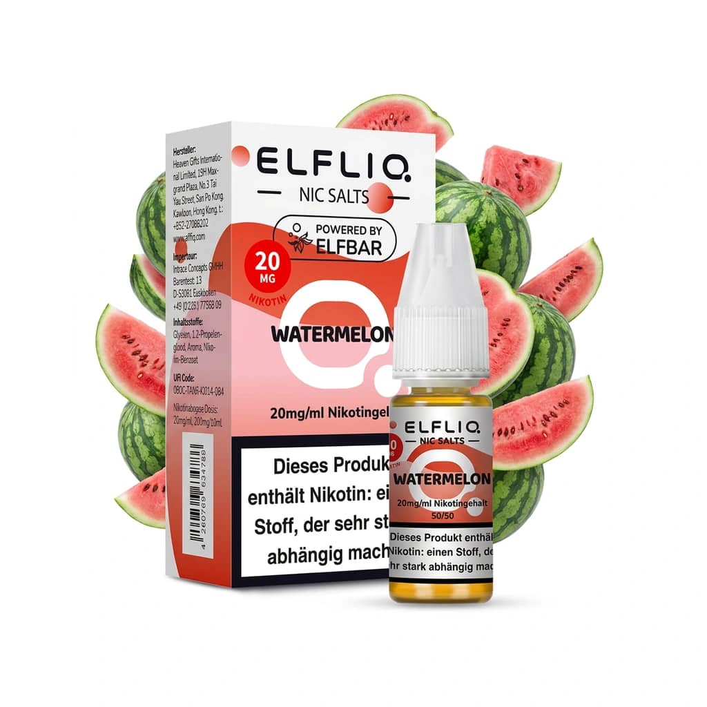 Elf Bar ElfLiq Watermelon 20mg Liquid – 10 ml