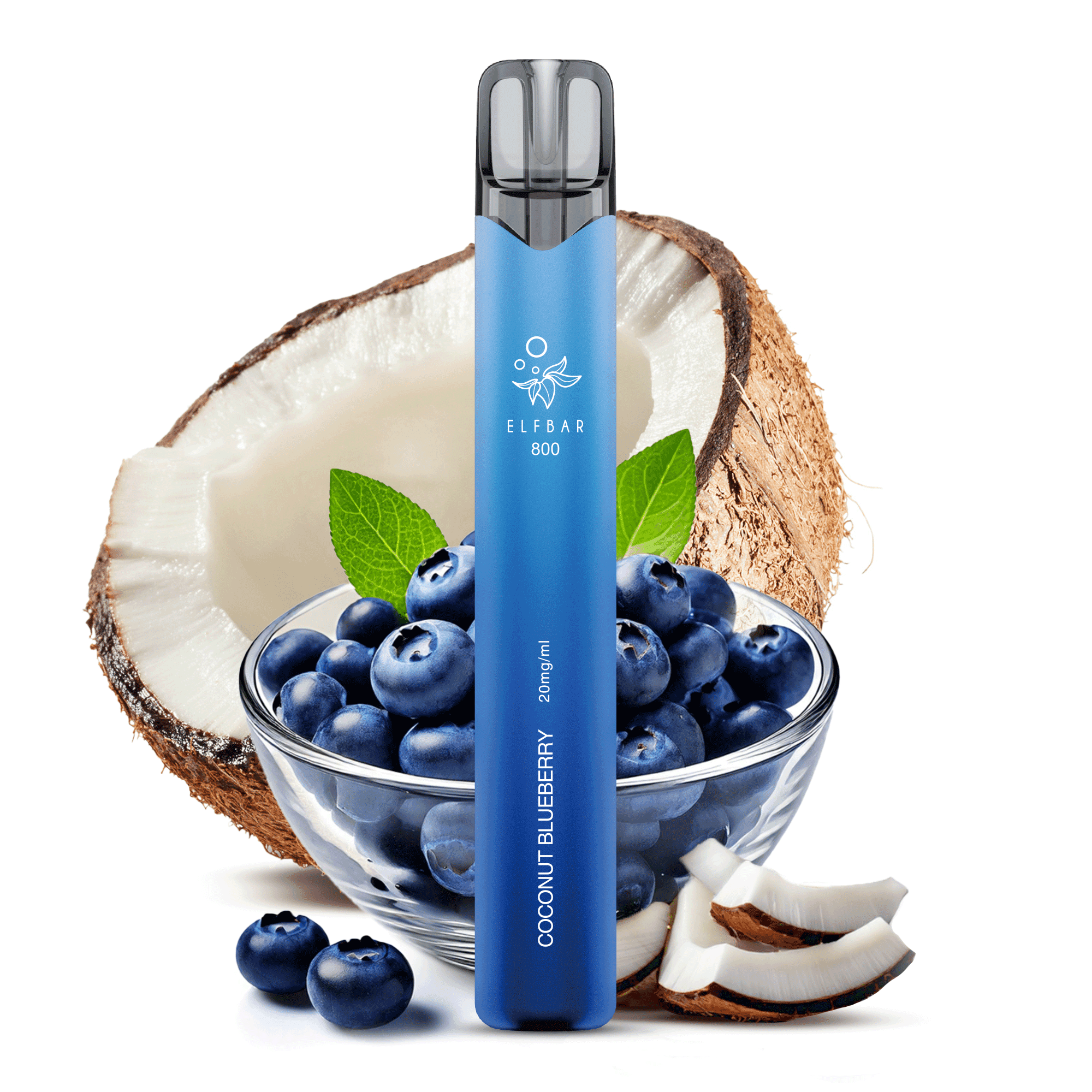 Elfbar 800 - Coconut Blueberry - 20 mg/ml
