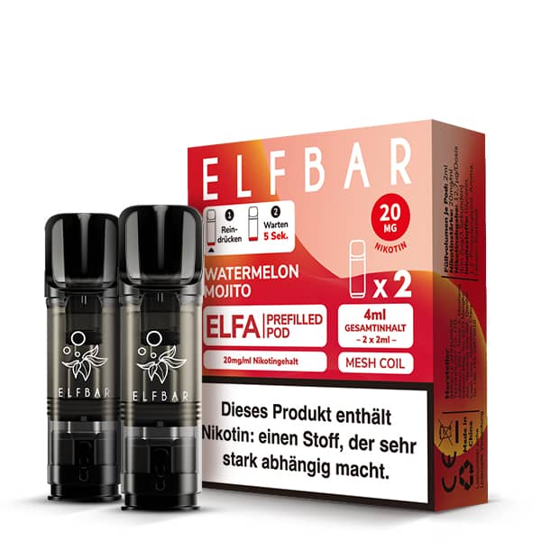 Elfbar Elfa 2x 600 Züge Watermelon Mojito