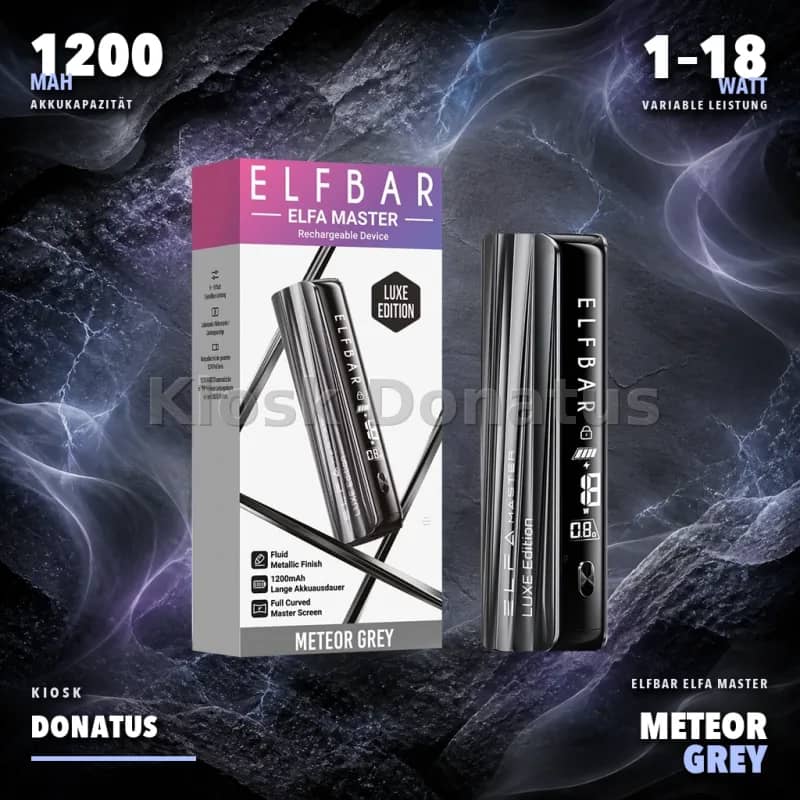 ELFBAR ELFA MASTER Luxe Edition – Meteor Grey – 1200 mAh