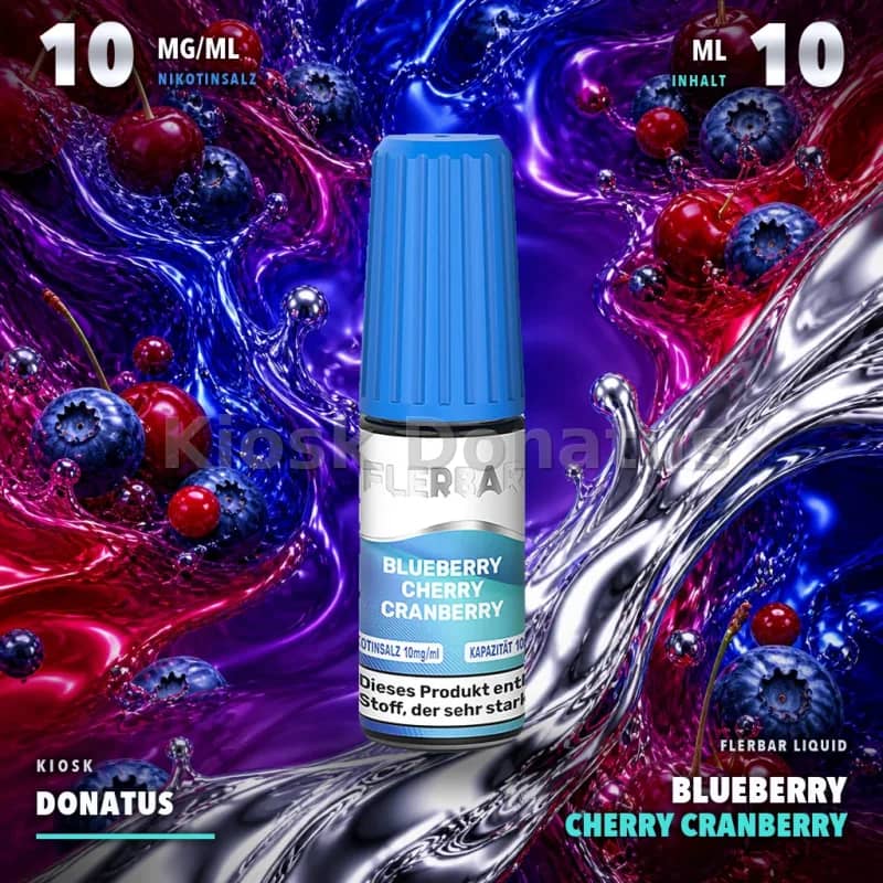 Flerbar Liquid - Blueberry Cherry Cranberry 10mg