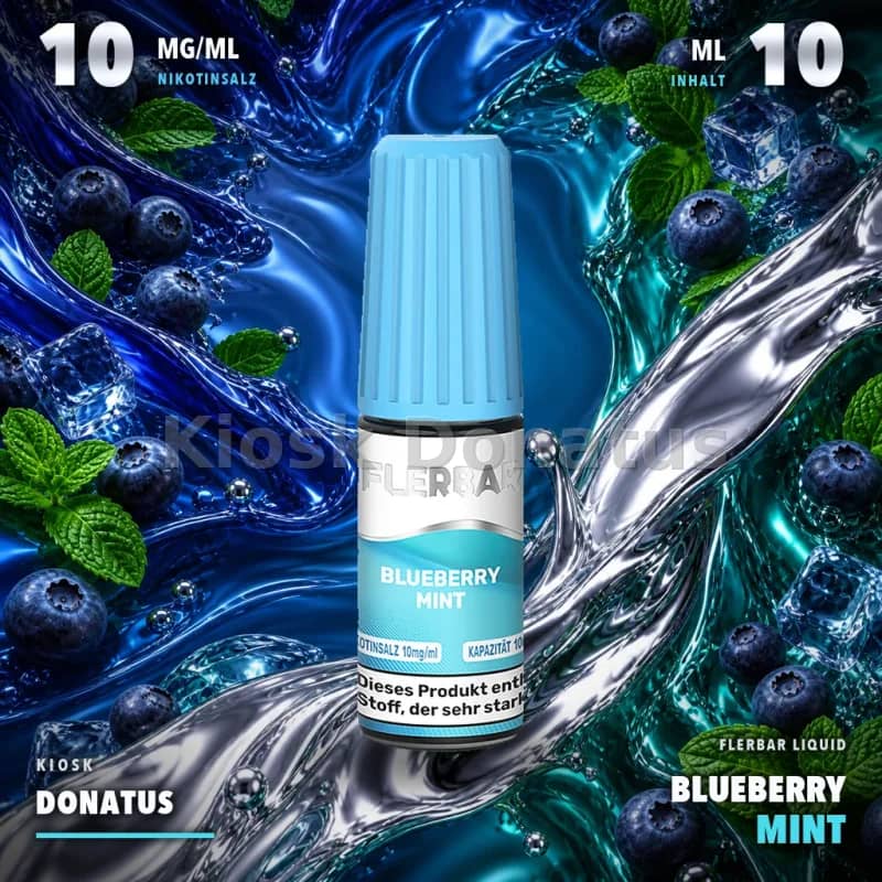 Flerbar Liquid - Blueberry Mint 10mg