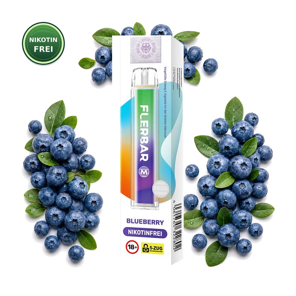 Flerbar M Nikotinfrei – Blueberry – 0 mg Nikotin