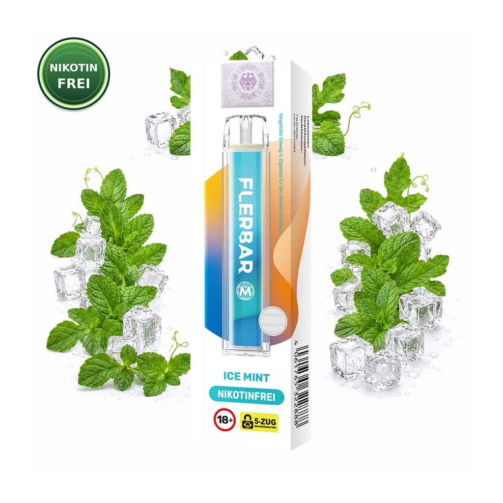 Flerbar M Nikotinfrei – Ice Mint – 0 mg Nikotin