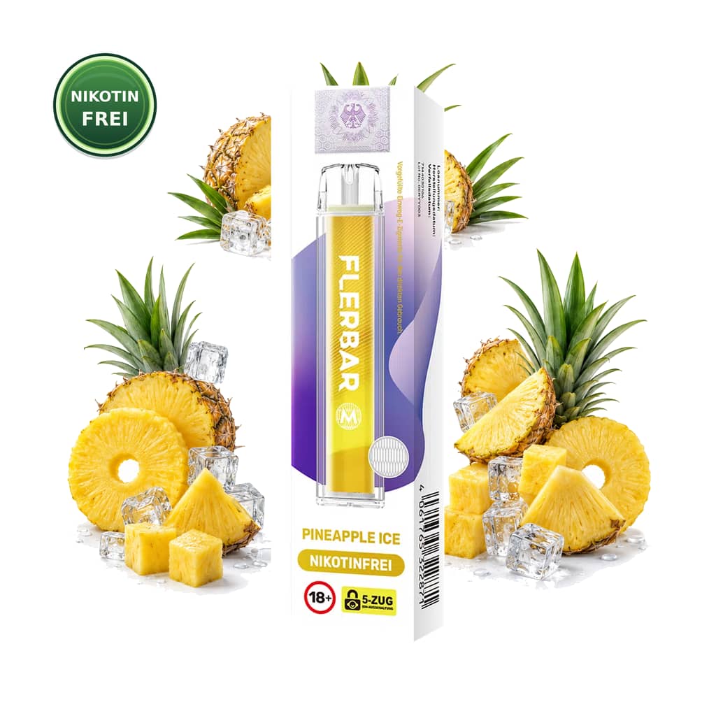 Flerbar M Nikotinfrei – Pineapple Ice – 0 mg Nikotin